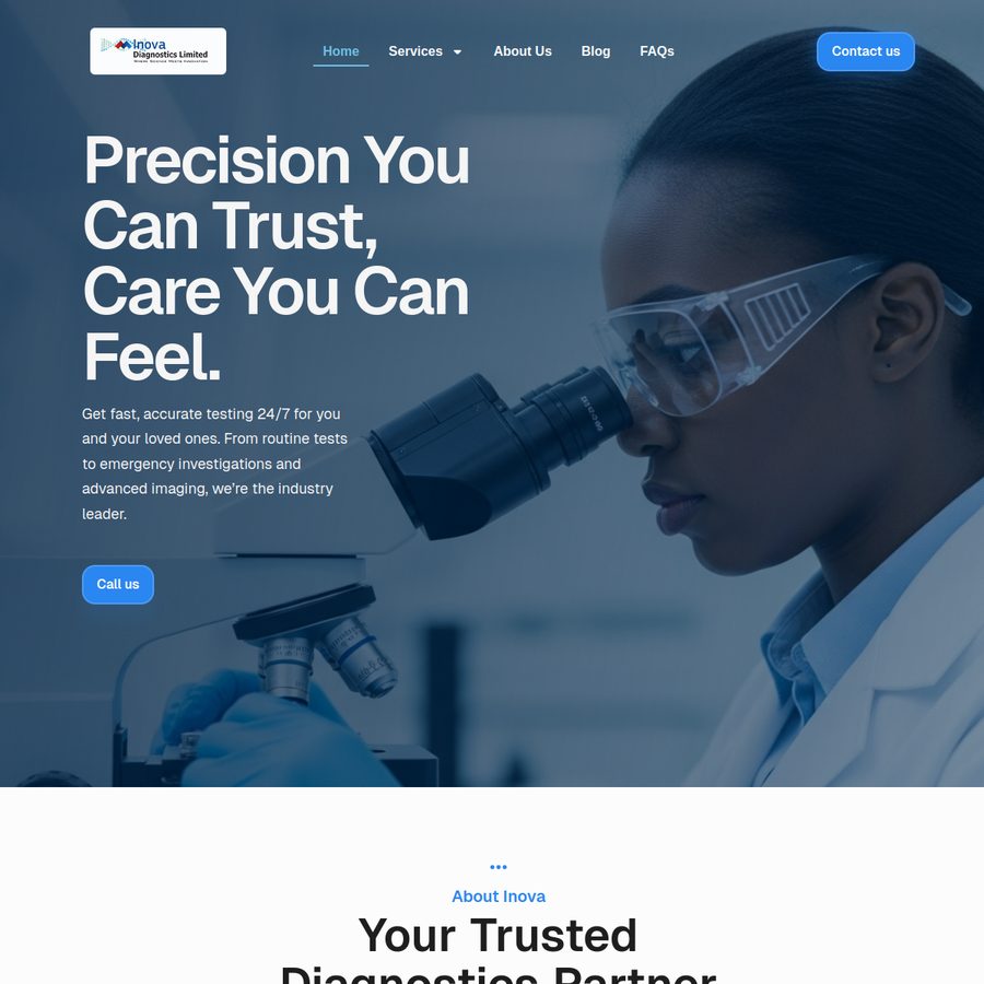 Inova Diagnostics website